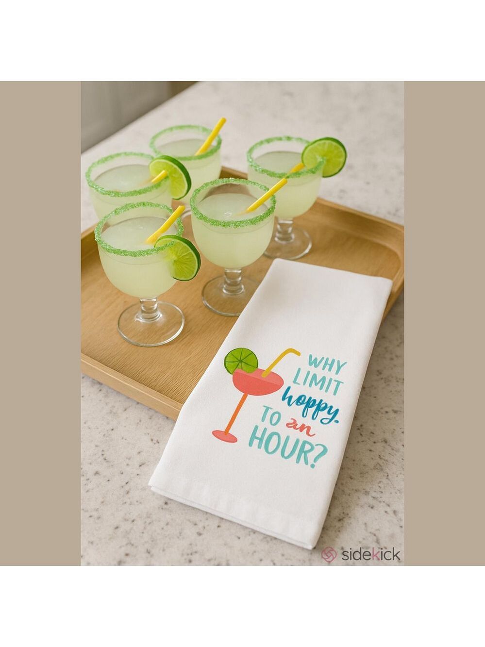 ($5) Bevvy Tea Towels - Happy Hour